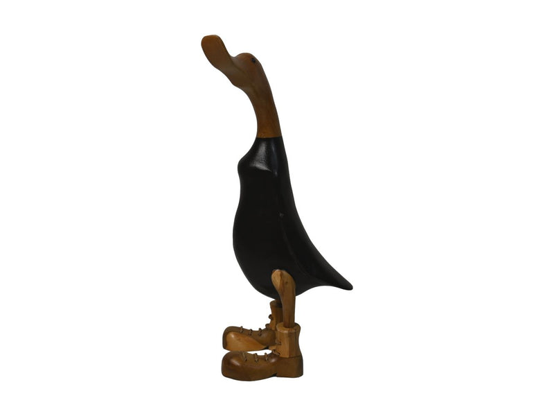 ברווז שחור עם נעלים